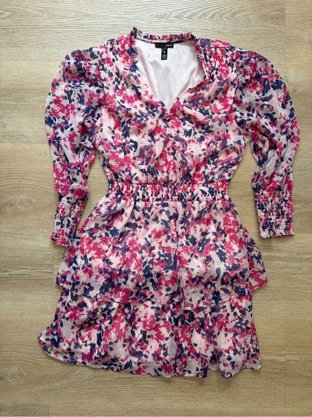 NWT Aqua Pink Frilly Ruffle Party Dress from Bloomingdale’s